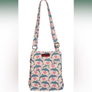 Bungalow 360 Small Messenger Bag Dolphin Print